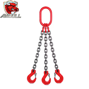 Ambull工場Odm Oem高強度頑丈グレード80亜鉛メッキ<span class=keywords><strong>1</strong></span>トン3脚リフティングチェーンスリング - Product Image 1