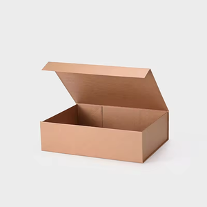 Boîte cadeau de luxe personnalisée avec logo, grand format, en carton rigide noir, finition mate, pliable, avec fermeture magnétique, vide - Product Image 2
