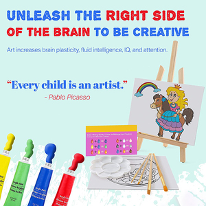 Conjunto de Arte de dibujo para niños, lienzo acrílico, suministros de arte, 26 piezas - Product Image 2