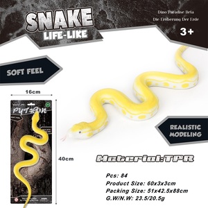 Animali selvatici rettili serie 3D di simulazione plastica materiale morbido TPR <span class=keywords><strong>Cobra</strong></span> <span class=keywords><strong>serpente</strong></span> giocattolo per bambini - Product Image 4