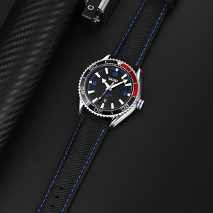 Reloj cronógrafo redondo para hombre, reloj de pulsera de cuero de lujo, reloj de cuarzo resistente al agua 30M - Product Image 1