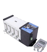 Commutateur de transfert automatique à double alimentation, type isolé, 4P 400A/250A, triphasé quatre fils, qualité PC avec contrôleur