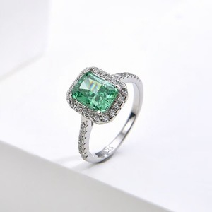 Anillo de Boda de Plata de Lujo para Mujer, Marca <span class=keywords><strong>PHIL</strong></span>, con Zirconia, Engaste Invisible, Moderno, para Compromisos y Fiestas, Joyería Fina - Product Image 3