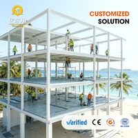 Estructura Metálica Profesional para Edificios, Estructura de Acero para Apartamentos con Acabado Pintado para Residencias de Gran Altura