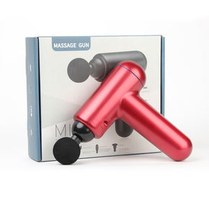 Mini pistola de masaje de mano con 4 cabezales de masaje, pistola de masaje muscular con vibración, pistola fascial, relajación muscular - Product Image 6