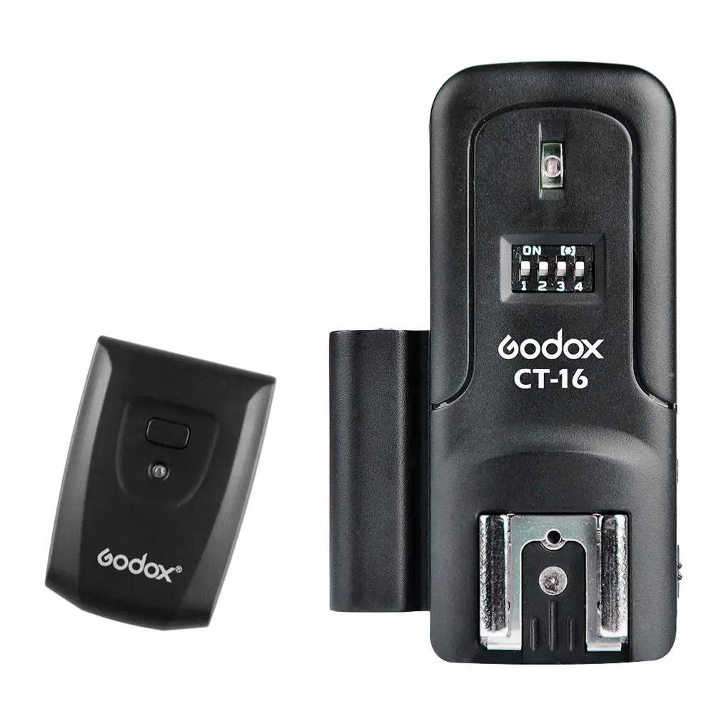 Godox CT-16 16 Saluran Wireless Radio Flash Trigger Transmitter + Receiver untuk Canon Nikon Pentax Studio Flash