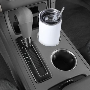 Ensemble de gobelets isothermes de voyage blancs écologiques de 20 oz, droits et fins, pour sublimation, en acier inoxydable à double paroi, avec couvercle et paille - Product Image 3