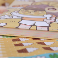 Étudiant étude écologique A7 cahier en vrac en gros drôle Capybara PVC couverture en cuir classeur papeterie promotionnelle