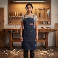 Tablier de cuisine professionnel pour personnel de service de restauration, hôtellerie, vêtements de travail pour la restauration et la restauration collective