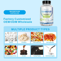 YanniGlow OEM ODM Complément Alimentaire pour Adultes Capsules de Glycinate de Magnésium : Énergie Accrue, Soutien Musculaire et Nerveux, Aliment Santé