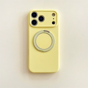 Funda Magnética con Soporte de 360° para Carga Inalámbrica para iPhone 17, 17 Air, 16, 15, 14 Pro Max, Silicona Líquida con Microfibra en el Interior - Product Image 4