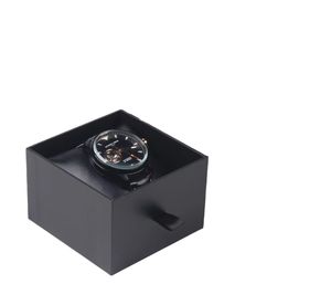 Boîte à montre en papier avec tiroir coulissant personnalisé avec logo, boîte d'emballage de luxe noire de haute qualité, boîte à montre - Product Image 2