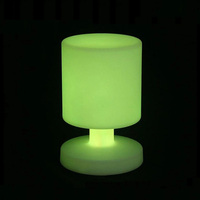 Lampe de table LED Fat Boy rechargeable moderne sans fil, couleur variable avec télécommande pour hôtels