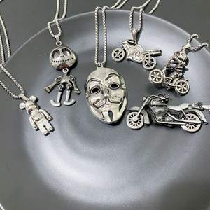 Hip hop tendencia explosión Collar para niños Boys Street Dance pasarela accesorios Mujer nueva moda versátil suéter cadena - Product Image 3