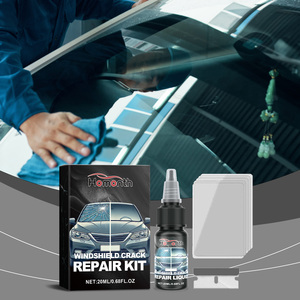 Omono Set di soluzioni di riparazione di crepe in vetro per auto Nano adesivo per visione trasparente per apparecchiature di riparazione del corpo del parabrezza - Product Image 2