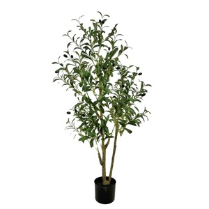 2025 NOUVEAU POLYESTER ARTIFICIEL NATUREL TOUCH OLIVE TREE W/PLASTIC TREE - Product Image 1