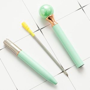 Stylo Métallique de Luxe avec Grande Perle Supérieure, Couleur Personnalisée, Logo Promotionnel d'Entreprise, Largeur d'Écriture 1,0 mm, Cadeaux Personnalisés Mignons, Vente en Gros - Product Image 4