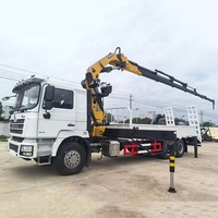 Camión Grúa SHACMAN 6x4 con Volante a la Derecha, Capacidad de Carga de 12-20 Toneladas, Montado en Camión, Emisión Euro 3, Grúa Telescópica Plegable