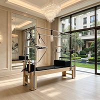 Table de Pilates Reformer Cadillac Trapeze |   Combo Studio 3-en-1 |   Pour studio commercial et salle de sport d'hôtel |   Érable massif