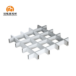 Hiện đại mở di động kim loại nhôm lưới tản nhiệt hạt gỗ loại trần nhôm lưới treo trần gạch - Product Image 3