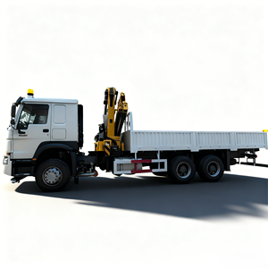 Camion à bras articulé Sinotruk Howo d'occasion, 7 sections, 6x4, Euro <span class=keywords><strong>2</strong></span>, capacité de 10 tonnes, moteur, boîte de vitesses, pompe, grue à flèche articulée - Product Image 1