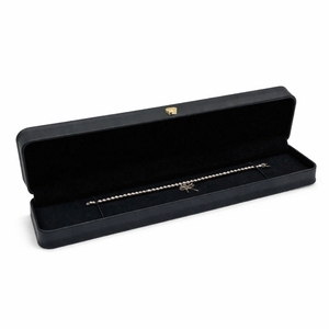 Boîte à bracelet personnalisée en cuir PU rigide avec plateau en velours, estampage à chaud, logo personnalisé, vente directe usine - Product Image 6