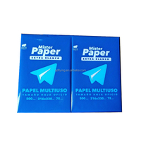 Venta de fábrica A4 Papel carbón 500 hojas Papel de copia de pulpa de madera pura 80 GSM