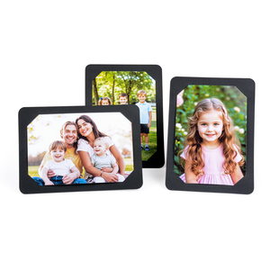 Nuovo stile magnetico cornice magnetica per <span class=keywords><strong>foto</strong></span> <span class=keywords><strong>frigo</strong></span> magnete cornice magnetica carta di carta Kraft nera per contenere <span class=keywords><strong>foto</strong></span> per la decorazione domestica - Product Image 1