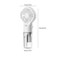 Mini Climatiseur Portable Rechargeable USB, Humidificateur Rafraîchissant à Brumisation, Ventilateur Brumisateur pour Maison/Bureau/Dortoir