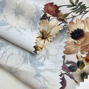 Tela crepé koshibo de poliéster con estampado de muestra <span class=keywords><strong>gratis</strong></span> colorida de impresión directa digital de 125gsm para vestido floral - Product Image 6