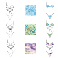 Ensemble de bikini dos nu personnalisé OEM ODM pour femme, à nouer sur les côtés, séchage rapide, résistant au chlore, vente en gros directe usine