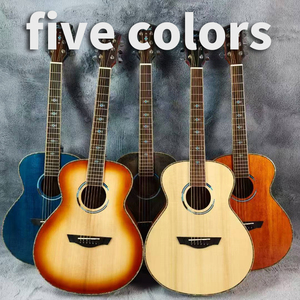 GALYDA 36 Inch Professional Acoustic Guitar Solid Top with EQ Inlay High Gloss <b>Instrument</b> - Product Image 5