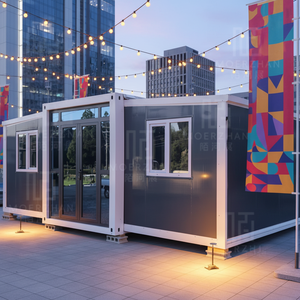 Kits de maisons préfabriquées portables en conteneurs 20FT 40FT Maison extensible 1-4 chambres Résidence relocalisable - Product Image 1