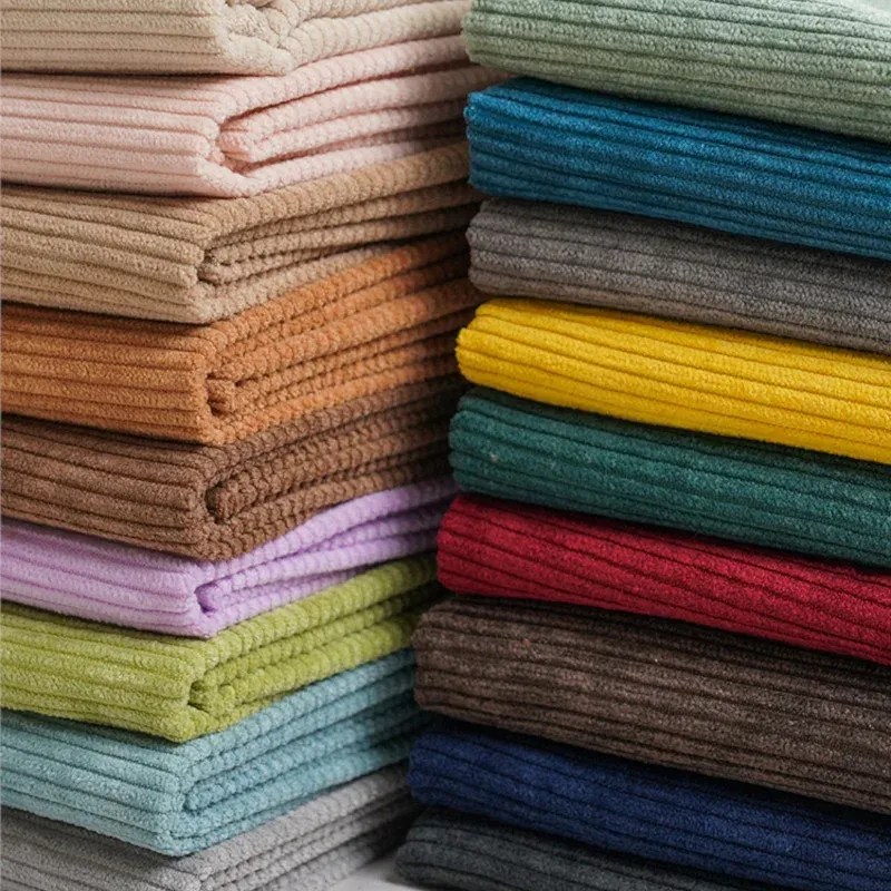 Vải to sợi vải không có-rửa giả bông 8-pit dệt polyester áo khoác và quần phù hợp với vải