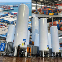 Réservoir de stockage cryogénique de GNL XUANYANG conforme à la norme ASME, 50 m, matériaux Q345R/SS30408, cuve à pression horizontale pour le remplissage de GNL