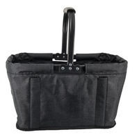 Panier de courses en tissu Oxford renforcé double face, design pliable portable, pour l'épicerie, les légumes, les courses au supermarché, 18+ Made