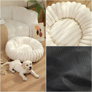 Washable-Round <strong>Rabbit</strong> Hair Surface Dog Cat <strong>Beds</strong> <strong>for</strong> Pet <strong>Bed</strong> Puppy and Kitten With Slip-Resistant Bottom - Product Image 5