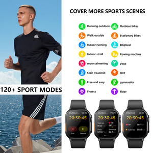 Смарт-часы F500 HRS с ЭКГ для мужчин и женщин, ультрастильные, с квадратным IPS-дисплеем, на базе Android/iOS, с отслеживанием сна, функцией SOS-вызовов и ответа на звонки, кожаный ремешок - Product Image 2