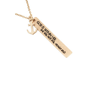 Collar con Colgante de Mensaje "Dios Dentro de Ella" - Product Image 2