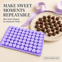 Mini moule en silicone en forme de cœur, pour la fabrication artisanale de gelée, de chocolat, de confiseries, de pâtisserie, réutilisable, de qualité alimentaire, non toxique