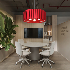 Lampe à <span class=keywords><strong>suspension</strong></span> en feutre acoustique de conception nordique moderne Installation facile au plafond Lumière suspendue en feutre absorbant le son pour la décoration de bureau - Product Image 4