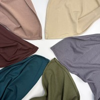 Voile en jersey de coton 180 g/m² de haute qualité, le plus vendu, confortable, respirant, doux, luxueux, uni, pour femme musulmane