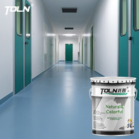Peinture époxy industrielle haute résistance CE&ISO pour sols, revêtement liquide résistant à l'usure pour entrepôts, usines et ateliers