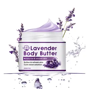 OEM High Feuchtigkeit aufhellung Natur Bio vegan Hyaluron säure Hautpflege Lavendel Körper buttercreme