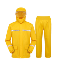 Ensemble imperméable réfléchissant pour livreurs - Veste et pantalon de pluie Haidilao pour le personnel de livraison