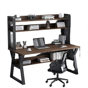 Escritorio de Estudio de Madera <span class=keywords><strong>para</strong></span> <span class=keywords><strong>Estudiantes</strong></span> con Estantería de Almacenamiento, Escritorio Moderno <span class=keywords><strong>para</strong></span> el Hogar, Oficina, Trabajo, Aprendizaje, Grado Comercial JRM-1051 - Product Image 5