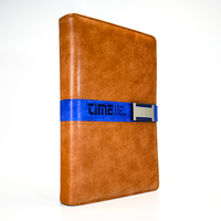 Carnet de notes en cuir portable A5 personnalisé, planificateur d'affaires avec index et intercalaires