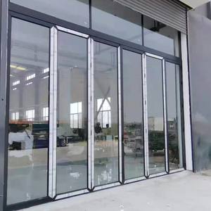 Puertas plegables biplegables, marco de aluminio, de vidrio, para patio - Product Image 3