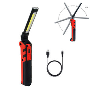 Hot-bán USB có thể sạc lại <span class=keywords><strong>COB</strong></span> LED có thể gập lại làm việc ánh sáng ngoài trời mạnh mẽ kiểm tra Torch ánh sáng - Product Image 5