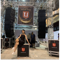 Enceinte active étanche et puissante à 3 canaux pour système de basses unique de 18 pouces, ligne de concert, subwoofer